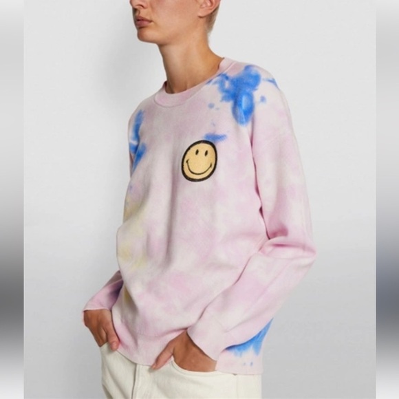 Sandro Tops - Sandro París Smiley Tie Dye Crewneck Sweatshirt Size 4 Fr / XL US